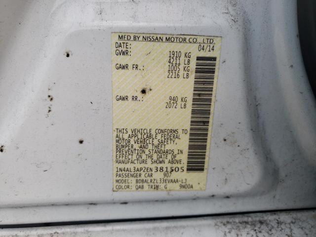 Photo 12 VIN: 1N4AL3AP2EN381505 - NISSAN ALTIMA 2.5 