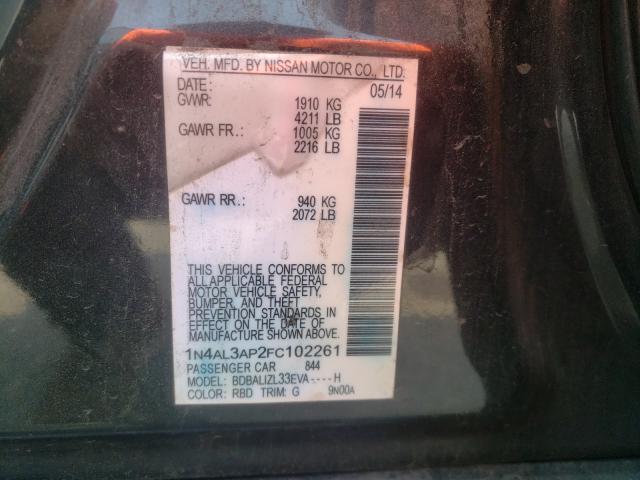 Photo 9 VIN: 1N4AL3AP2FC102261 - NISSAN ALTIMA 2.5 