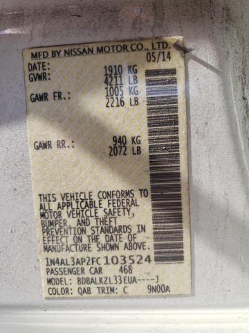 Photo 12 VIN: 1N4AL3AP2FC103524 - NISSAN ALTIMA 