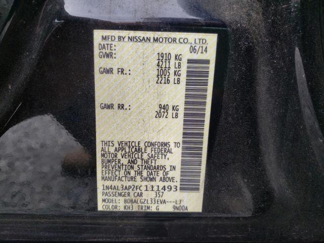 Photo 9 VIN: 1N4AL3AP2FC111493 - NISSAN ALTIMA 2.5 