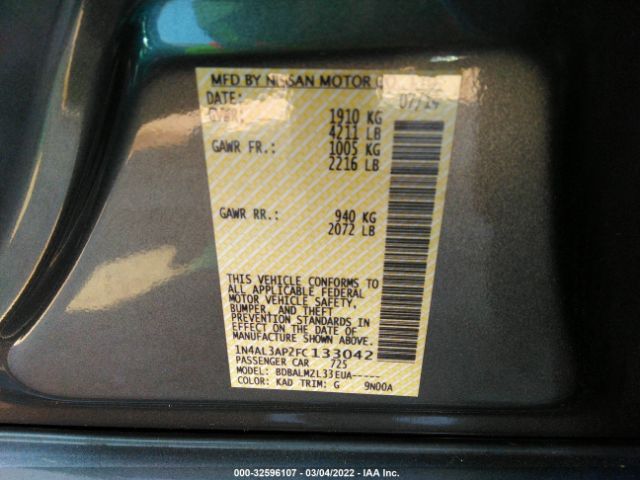 Photo 8 VIN: 1N4AL3AP2FC133042 - NISSAN ALTIMA 