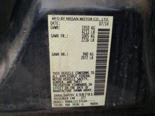 Photo 11 VIN: 1N4AL3AP2FC138791 - NISSAN ALTIMA 