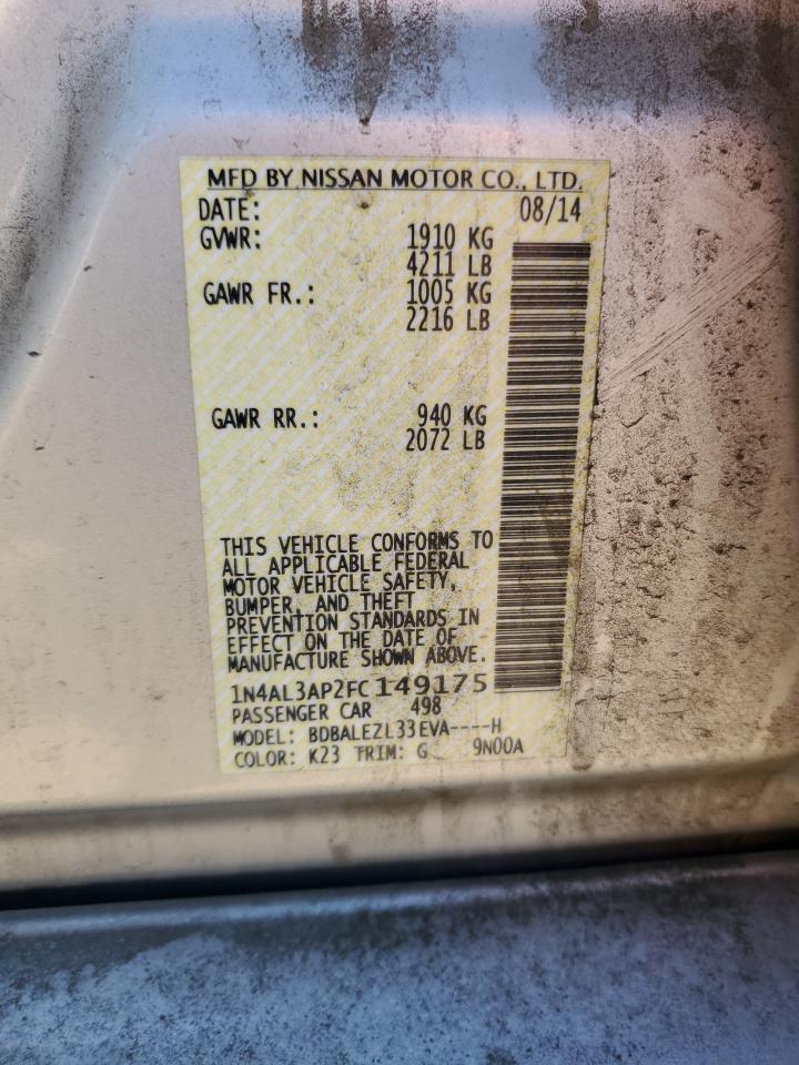 Photo 11 VIN: 1N4AL3AP2FC149175 - NISSAN ALTIMA 