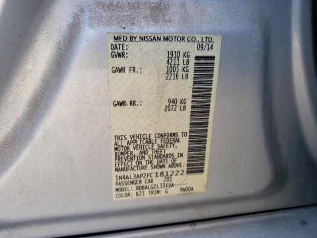 Photo 9 VIN: 1N4AL3AP2FC181222 - NISSAN ALTIMA 2.5 