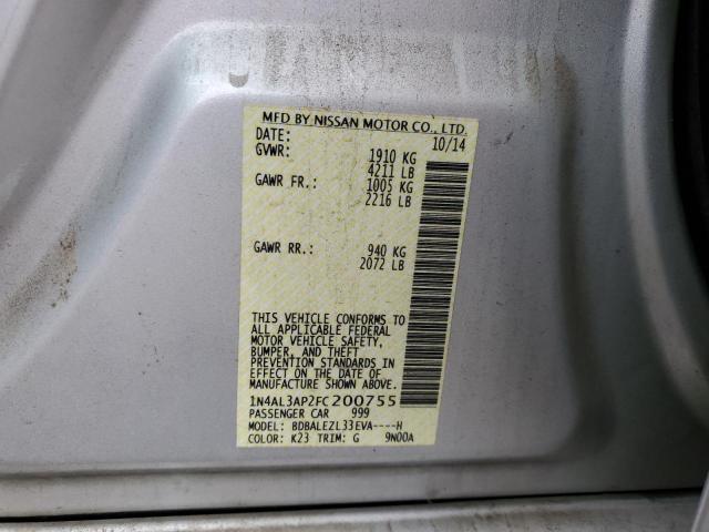 Photo 9 VIN: 1N4AL3AP2FC200755 - NISSAN ALTIMA 2.5 