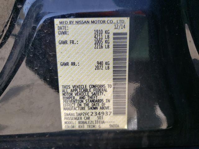 Photo 9 VIN: 1N4AL3AP2FC234937 - NISSAN ALTIMA 2.5 