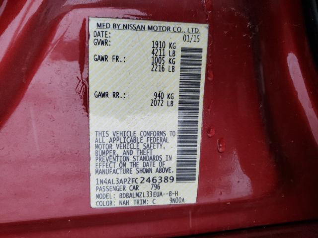 Photo 9 VIN: 1N4AL3AP2FC246389 - NISSAN ALTIMA 