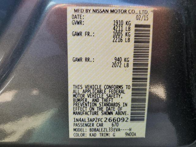 Photo 12 VIN: 1N4AL3AP2FC266092 - NISSAN ALTIMA 