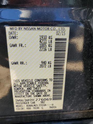 Photo 11 VIN: 1N4AL3AP2FC276069 - NISSAN ALTIMA 2.5 