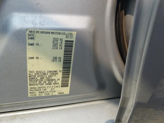 Photo 9 VIN: 1N4AL3AP2FC277545 - NISSAN ALTIMA 2.5 