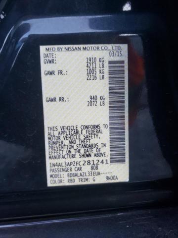 Photo 9 VIN: 1N4AL3AP2FC281241 - NISSAN ALTIMA 2.5 