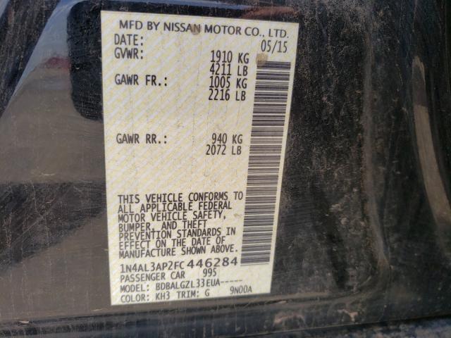 Photo 9 VIN: 1N4AL3AP2FC446284 - NISSAN ALTIMA 2.5 