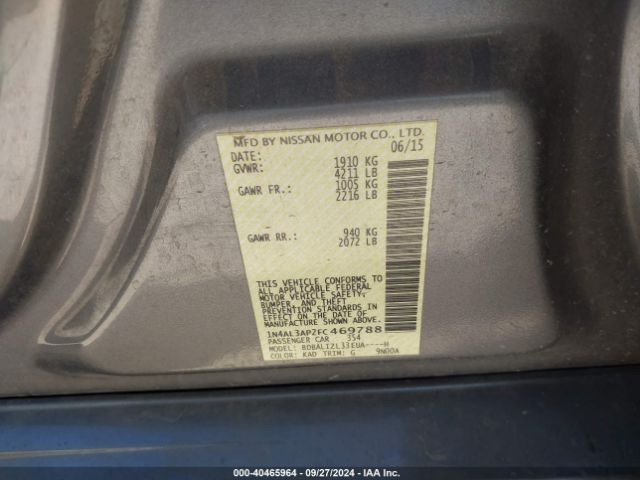 Photo 8 VIN: 1N4AL3AP2FC469788 - NISSAN ALTIMA 