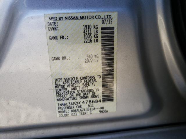 Photo 9 VIN: 1N4AL3AP2FC478684 - NISSAN ALTIMA 2.5 