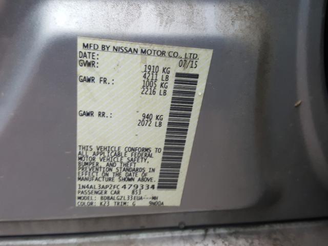 Photo 9 VIN: 1N4AL3AP2FC479334 - NISSAN ALTIMA 2.5 