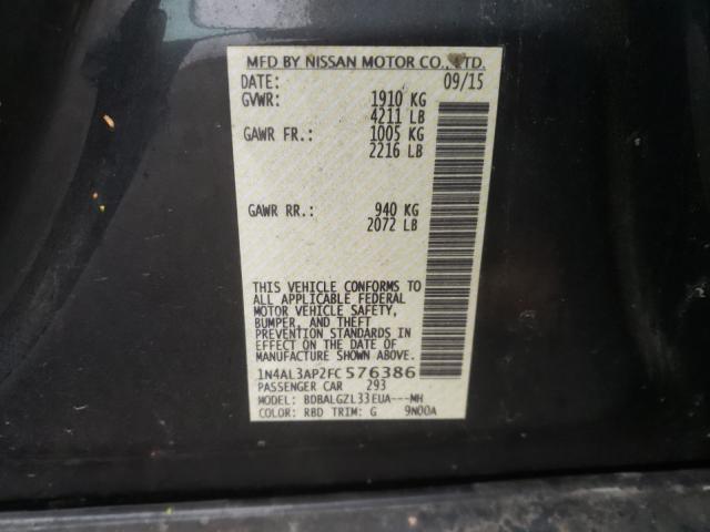 Photo 9 VIN: 1N4AL3AP2FC576386 - NISSAN ALTIMA 2.5 