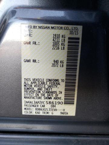 Photo 9 VIN: 1N4AL3AP2FC586190 - NISSAN ALTIMA 2.5 