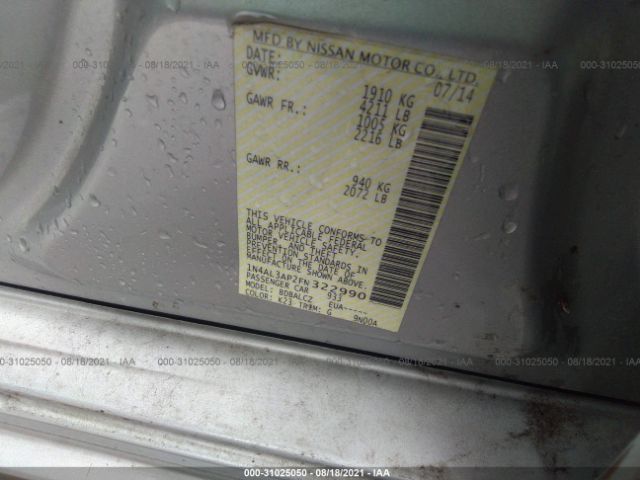 Photo 8 VIN: 1N4AL3AP2FN322990 - NISSAN ALTIMA 