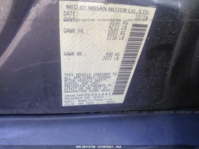 Photo 8 VIN: 1N4AL3AP2FN355441 - NISSAN ALTIMA 