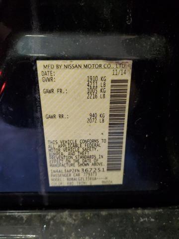 Photo 11 VIN: 1N4AL3AP2FN367251 - NISSAN ALTIMA 