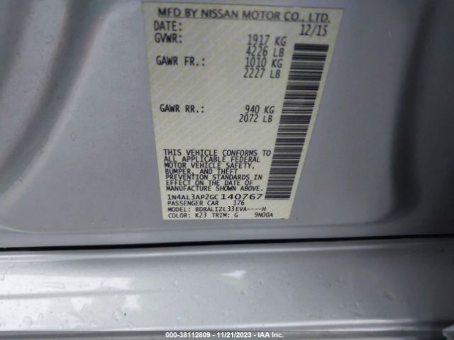 Photo 8 VIN: 1N4AL3AP2GC140767 - NISSAN ALTIMA 