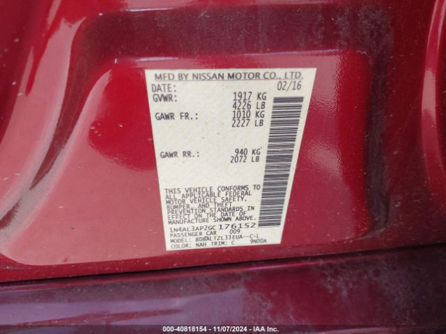 Photo 8 VIN: 1N4AL3AP2GC176152 - NISSAN ALTIMA 