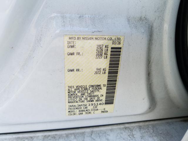 Photo 9 VIN: 1N4AL3AP2GC195140 - NISSAN ALTIMA 2.5 