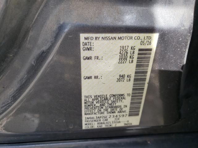 Photo 9 VIN: 1N4AL3AP2GC234597 - NISSAN ALTIMA 2.5 