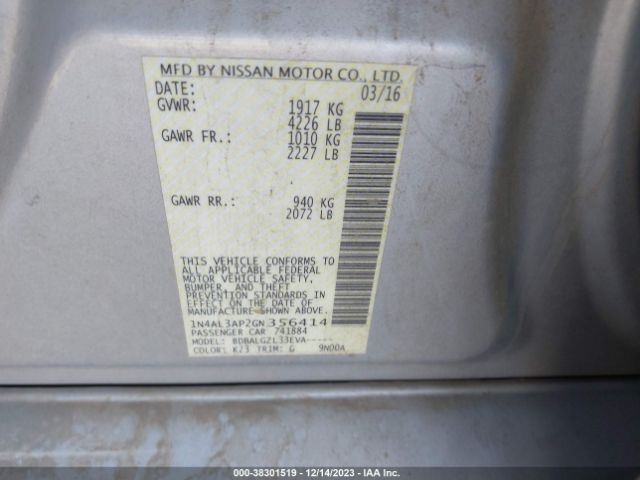 Photo 8 VIN: 1N4AL3AP2GN356414 - NISSAN ALTIMA 