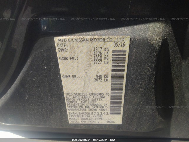 Photo 8 VIN: 1N4AL3AP2GN371141 - NISSAN ALTIMA 