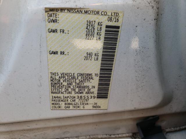 Photo 9 VIN: 1N4AL3AP2GN385539 - NISSAN ALTIMA 2.5 