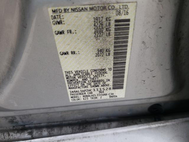 Photo 9 VIN: 1N4AL3AP2HC111528 - NISSAN ALTIMA 2.5 