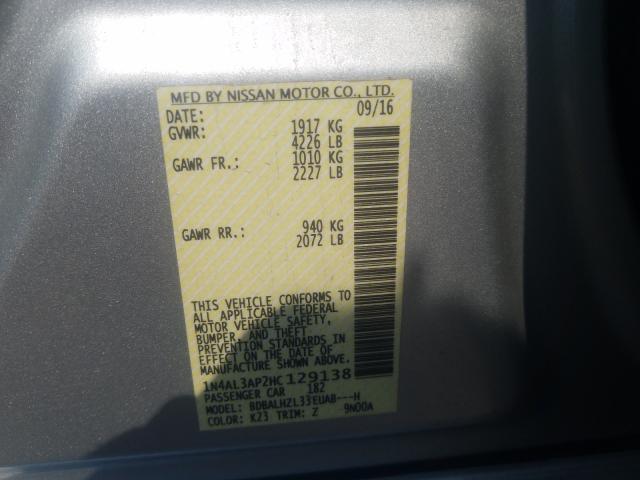 Photo 9 VIN: 1N4AL3AP2HC129138 - NISSAN ALTIMA 2.5 