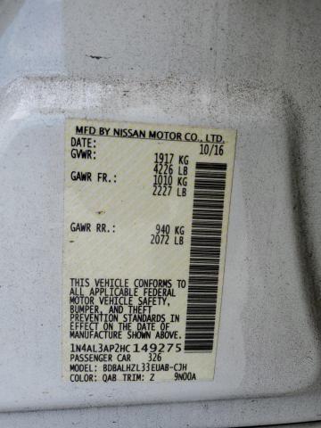 Photo 12 VIN: 1N4AL3AP2HC149275 - NISSAN ALTIMA 