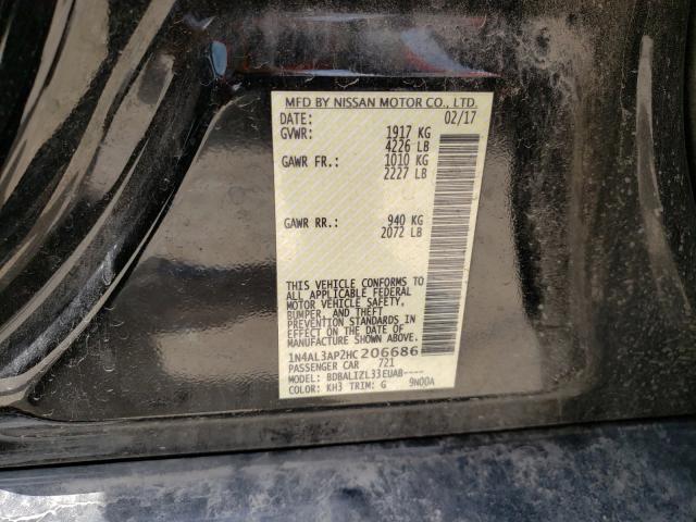 Photo 9 VIN: 1N4AL3AP2HC206686 - NISSAN ALTIMA 2.5 