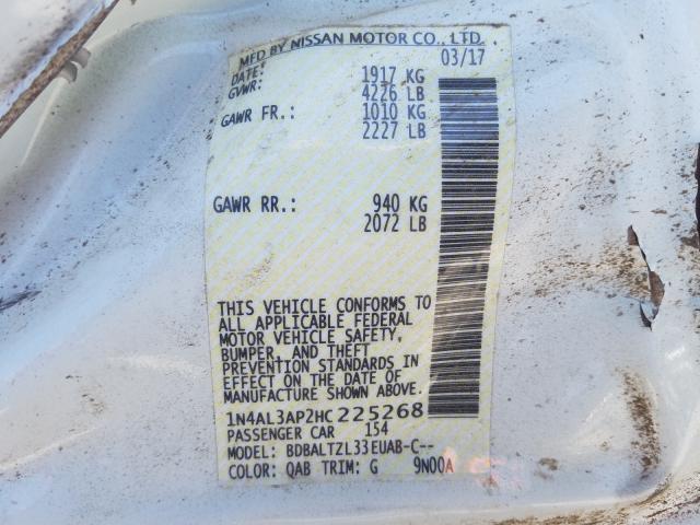 Photo 9 VIN: 1N4AL3AP2HC225268 - NISSAN ALTIMA 2.5 