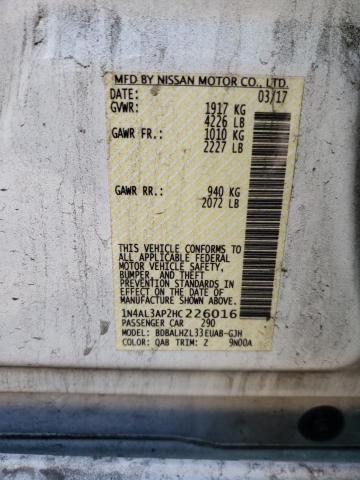 Photo 11 VIN: 1N4AL3AP2HC226016 - NISSAN ALTIMA 2.5 