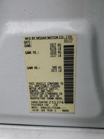 Photo 11 VIN: 1N4AL3AP2HC231376 - NISSAN ALTIMA 2.5 