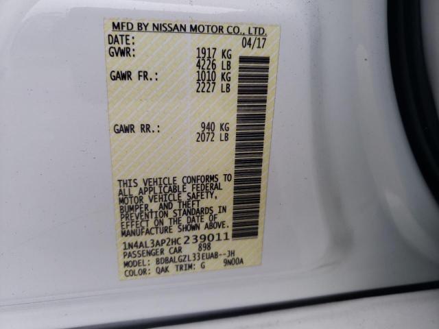 Photo 9 VIN: 1N4AL3AP2HC239011 - NISSAN ALTIMA 2.5 