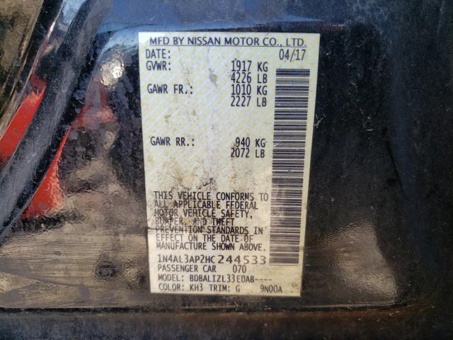 Photo 9 VIN: 1N4AL3AP2HC244533 - NISSAN ALTIMA 2.5 