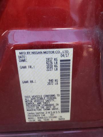 Photo 9 VIN: 1N4AL3AP2HC245455 - NISSAN ALTIMA 2.5 