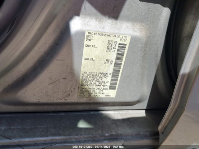 Photo 8 VIN: 1N4AL3AP2HC267360 - NISSAN ALTIMA 