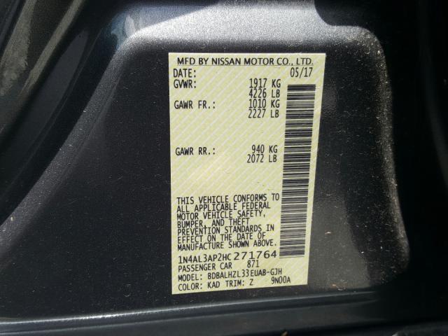 Photo 9 VIN: 1N4AL3AP2HC271764 - NISSAN ALTIMA 2.5 