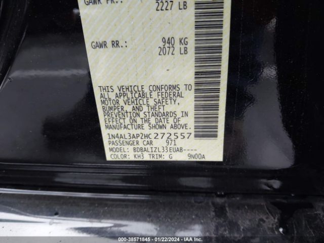 Photo 8 VIN: 1N4AL3AP2HC272557 - NISSAN ALTIMA 