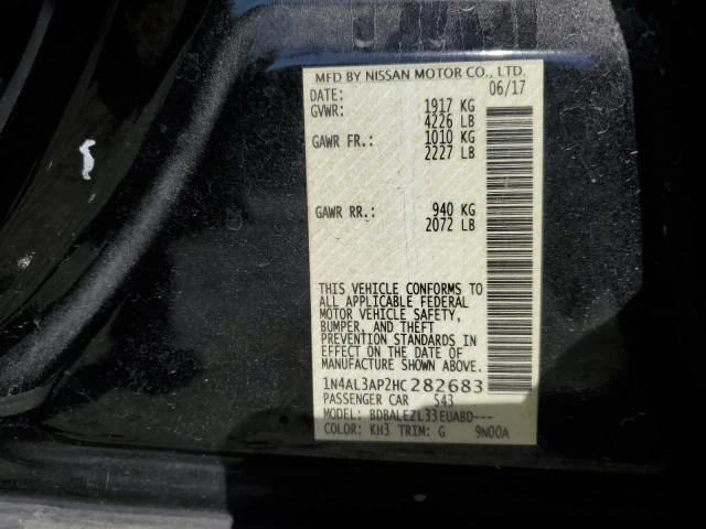 Photo 11 VIN: 1N4AL3AP2HC282683 - NISSAN ALTIMA 2.5 