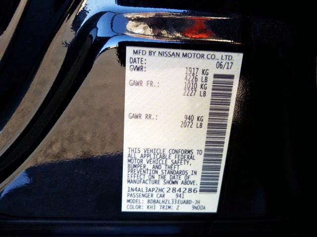 Photo 9 VIN: 1N4AL3AP2HC284286 - NISSAN ALTIMA 2.5 