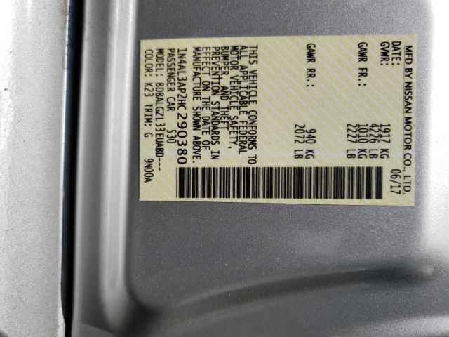 Photo 9 VIN: 1N4AL3AP2HC290380 - NISSAN ALTIMA 2.5 