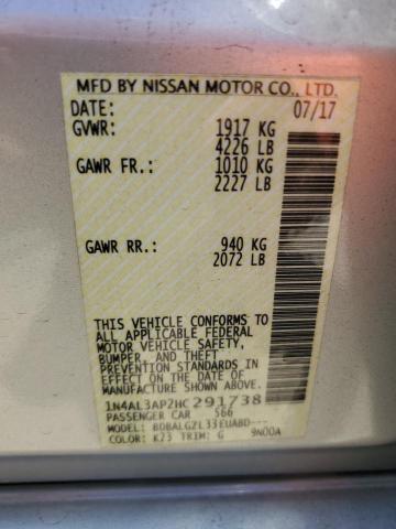 Photo 12 VIN: 1N4AL3AP2HC291738 - NISSAN ALTIMA 2.5 