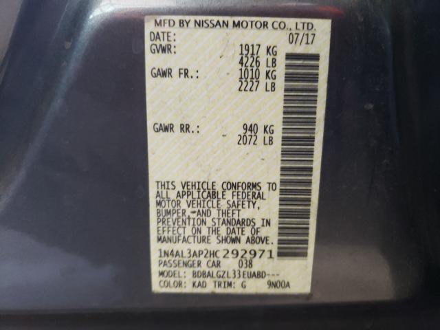 Photo 9 VIN: 1N4AL3AP2HC292971 - NISSAN ALTIMA 