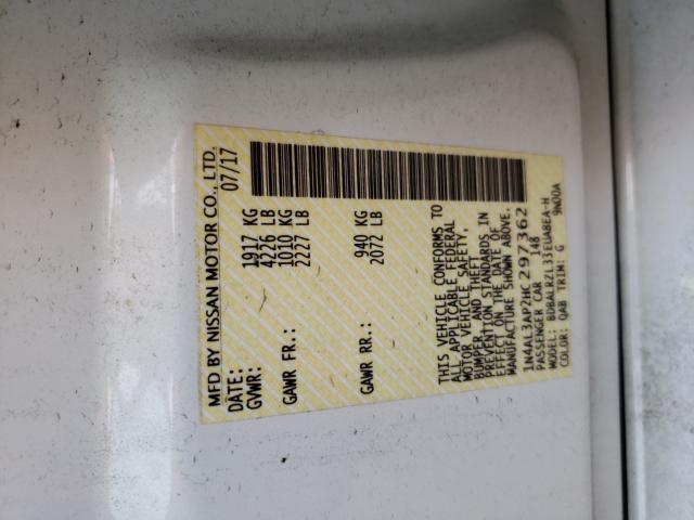 Photo 9 VIN: 1N4AL3AP2HC297362 - NISSAN ALTIMA 2.5 